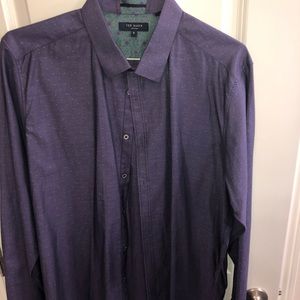Ted Baker Purple Dress shirt sz 6
